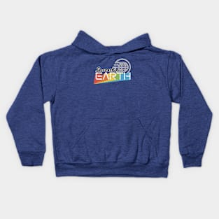 Spaceship Earth - Distressed Kids Hoodie